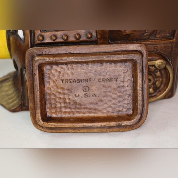 Vintage Treasure Craft B & R R.R. No.9 Train Cookie Jar - Charming 1970s Ceramic - Picture 10 of 16